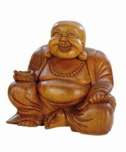 Buddha al sanatatii cu Wu Lou, din lemn