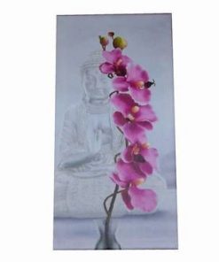 Tablou cu Buddha al Medicinei si floare de orhidee