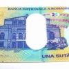 Portofel Feng Shui sub forma de bancnota - 100 lei