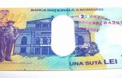 Portofel Feng Shui sub forma de bancnota - 100 lei